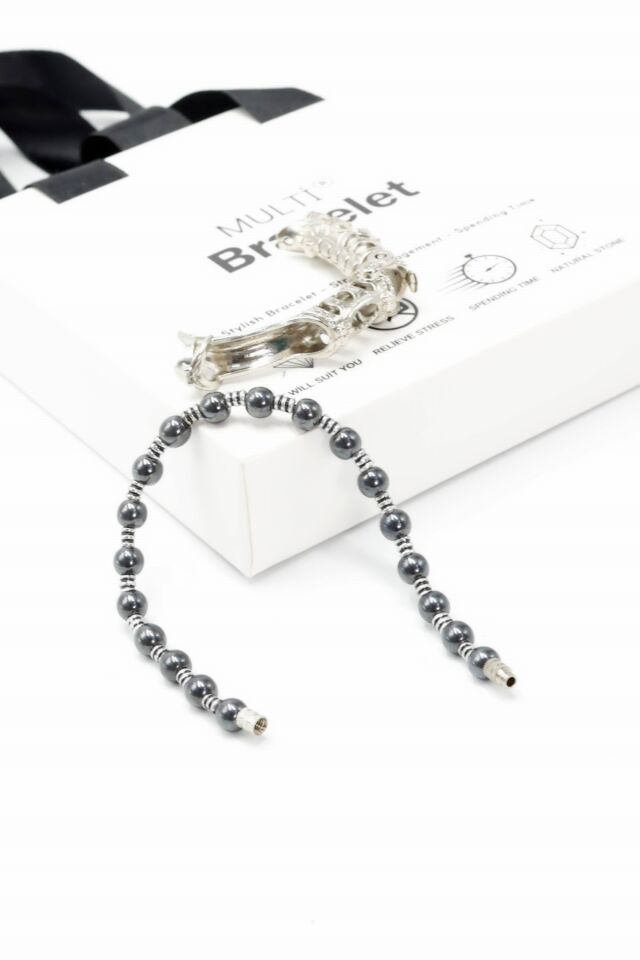 Multi Flex One Hematit taşı Bileklik (ara boncuklu model).