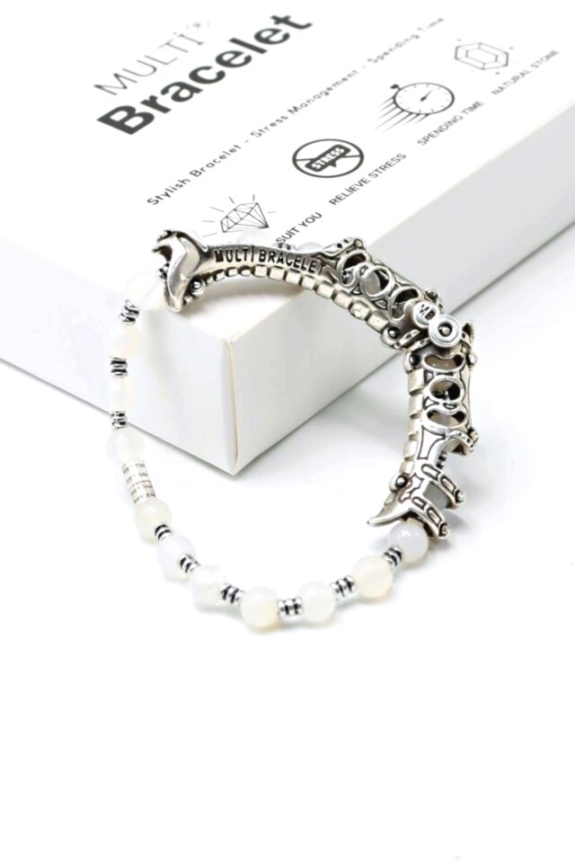 Multi Flex One Quartz taşı  Bileklik (ara boncuklu model).