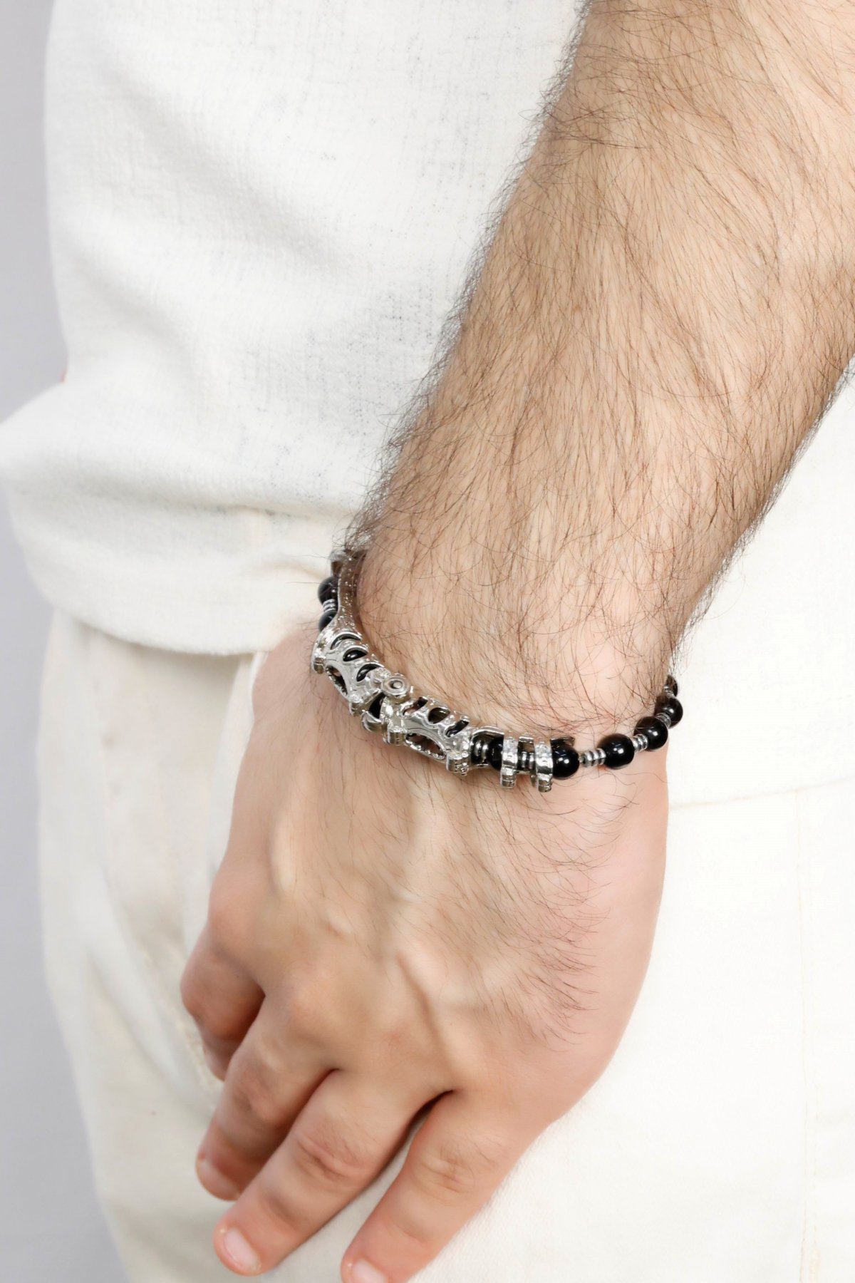 Multi Flex One Onx taşı Bileklik (ara boncuklu model).