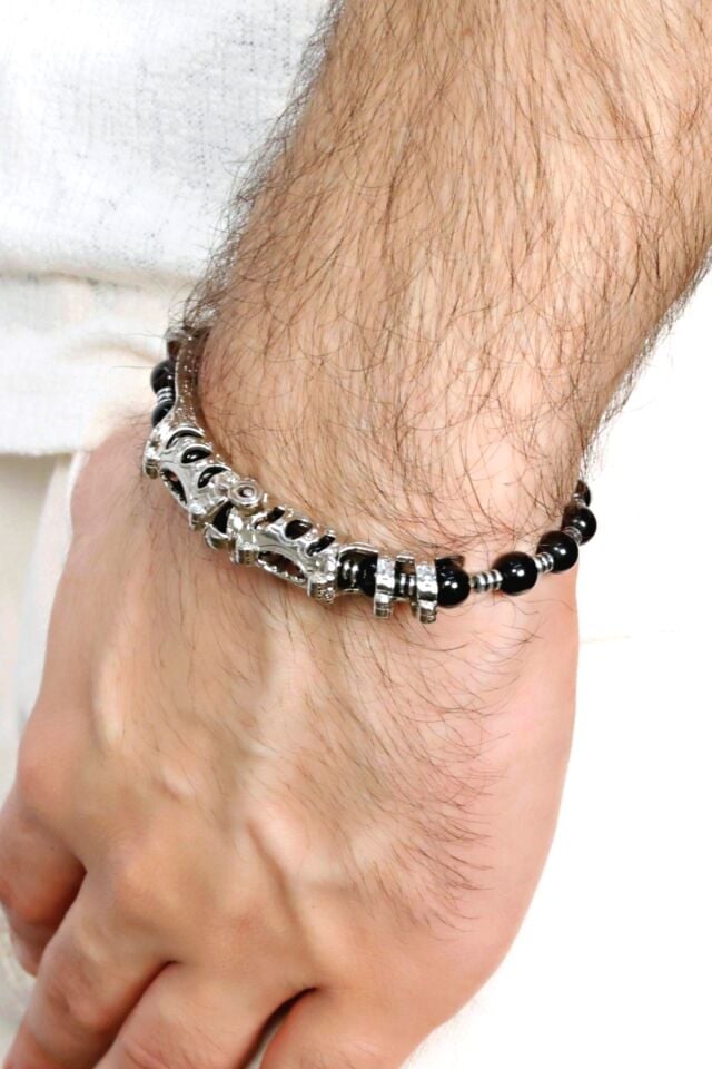 Multi Flex One Onx taşı Bileklik (ara boncuklu model).