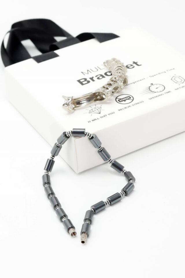 Multi Flex One Hematit taşı Bileklik (ara boncuklu model)