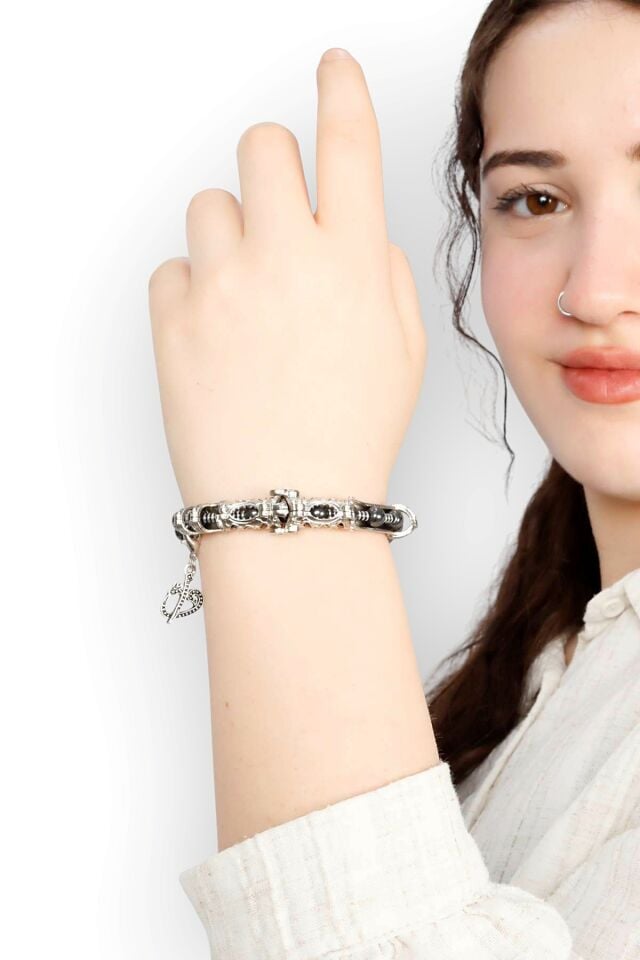 Multi Flex One Hematit taşı Bileklik (ara boncuklu model)