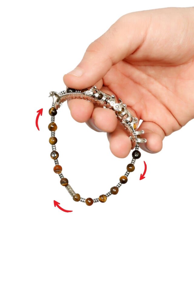 Multi Flex One kaplan gözü  Bileklik (ara boncuklu model)