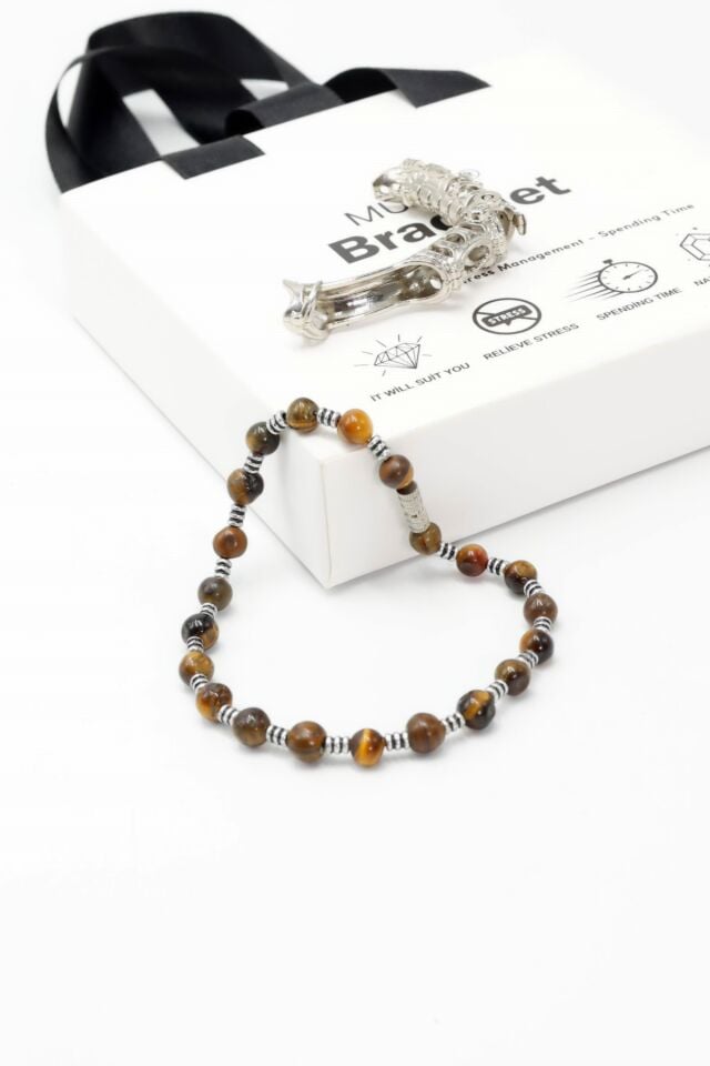 Multi Flex One kaplan gözü  Bileklik (ara boncuklu model)