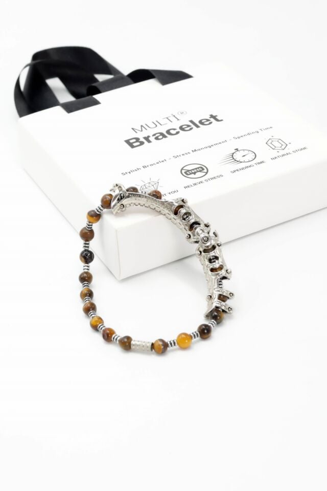 Multi Flex One kaplan gözü  Bileklik (ara boncuklu model)