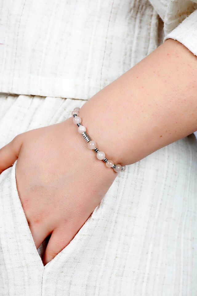 Multi Flex One Quartz taşı Bileklik (ara boncuklu model)