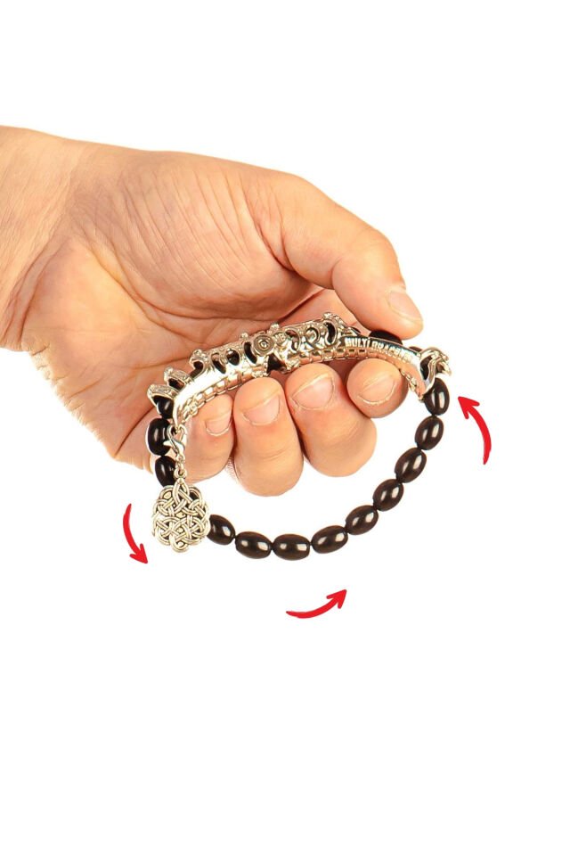 Oltu Taşı Multi Tespih – 4’ü 1 Arada Dönüşebilen Doğaltaş Tespih & Bileklik