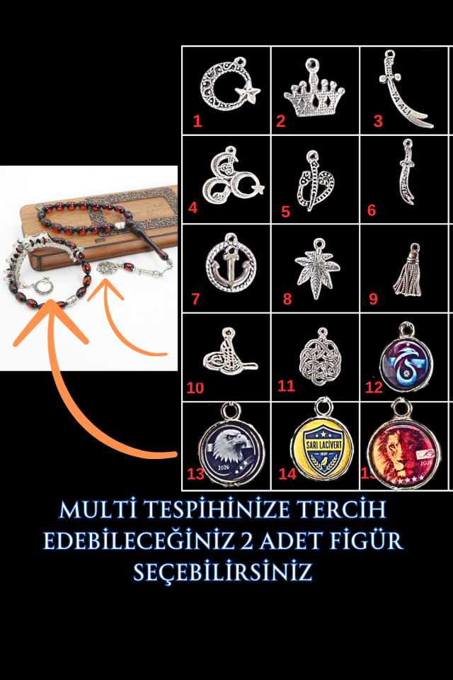 Yeşil Akik Taşı Multi Tespih