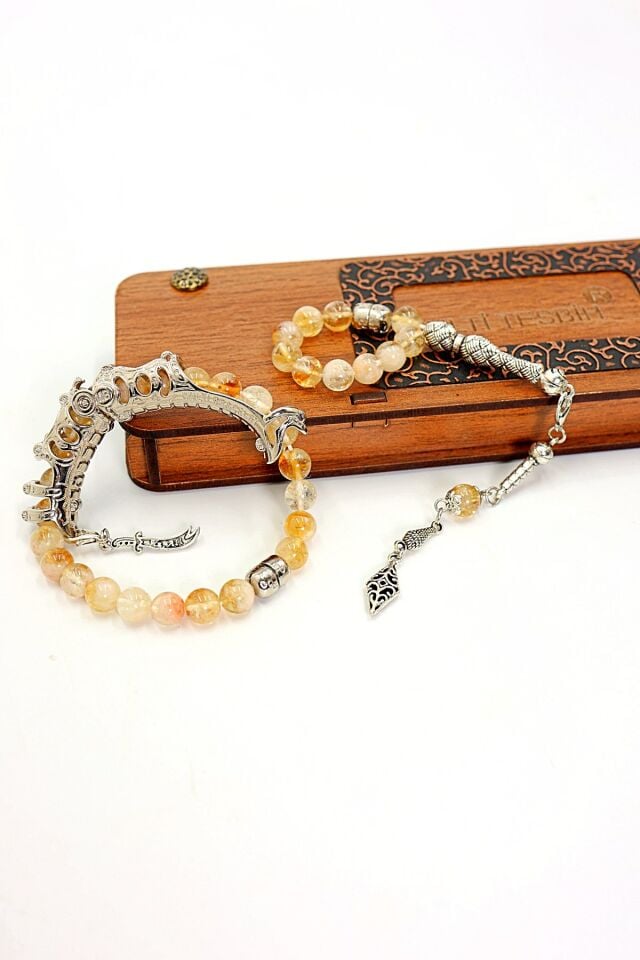 Sitrin Doğaltaş Multi Tespih ( Birinci Kalite Orjinal Doğaltaştır.)