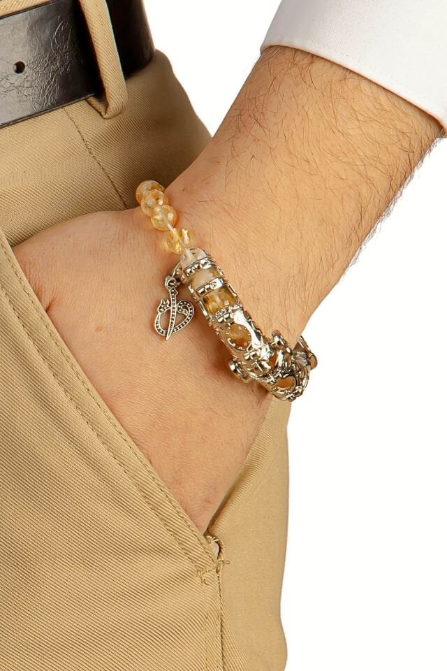 Sitrin Doğaltaş Multi Tespih ( Birinci Kalite Orjinal Doğaltaştır.)