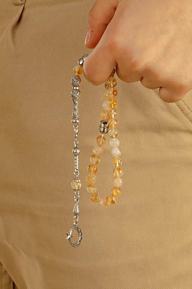 Sitrin Doğaltaş Multi Tespih ( Birinci Kalite Orjinal Doğaltaştır.)