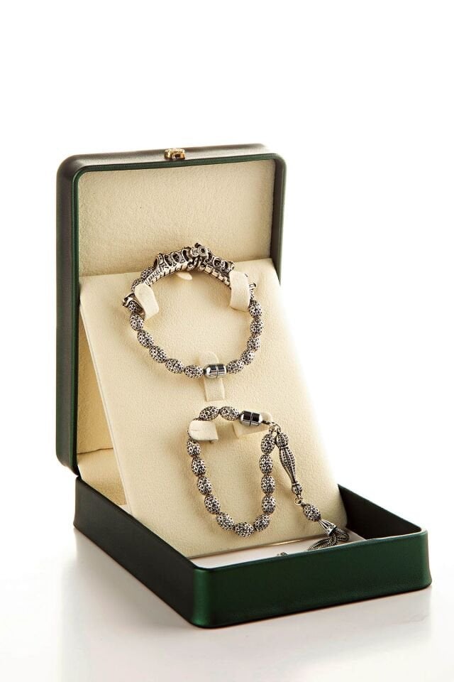 Full 925 Ayar Gümüş Multi Tespih – 4’ü 1 Arada Premium Set (Deri Kutulu)