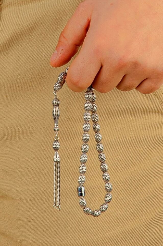 İpine kadar full  925 ayar gümüş Multi Tespih