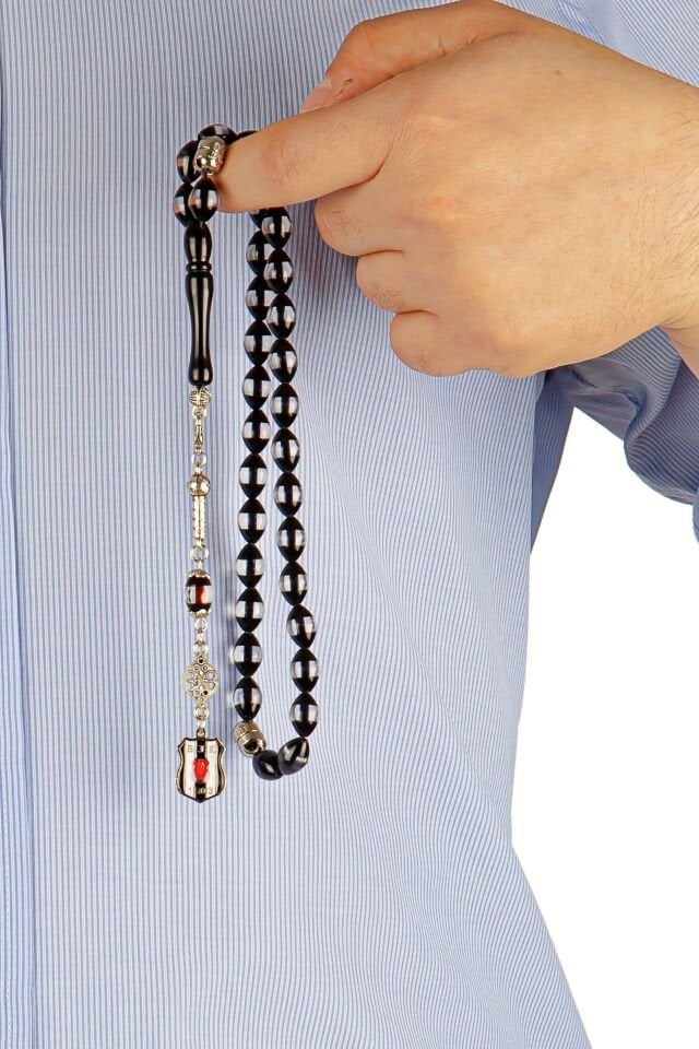 Beşiktaş Sürmeli Toz Kehribar Multi Tespih