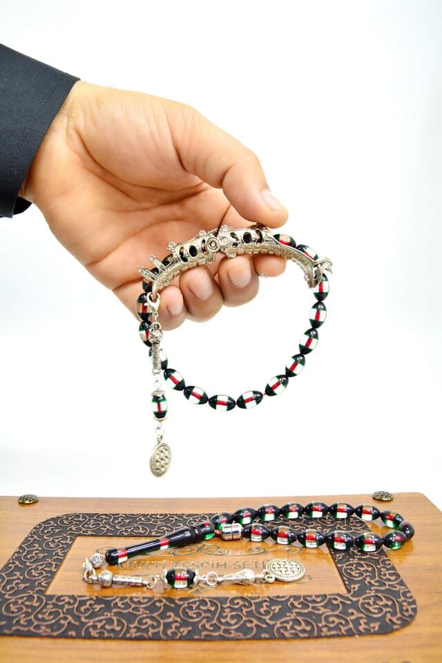 Beşiktaş Sürmeli Toz Kehribar Multi Tespih