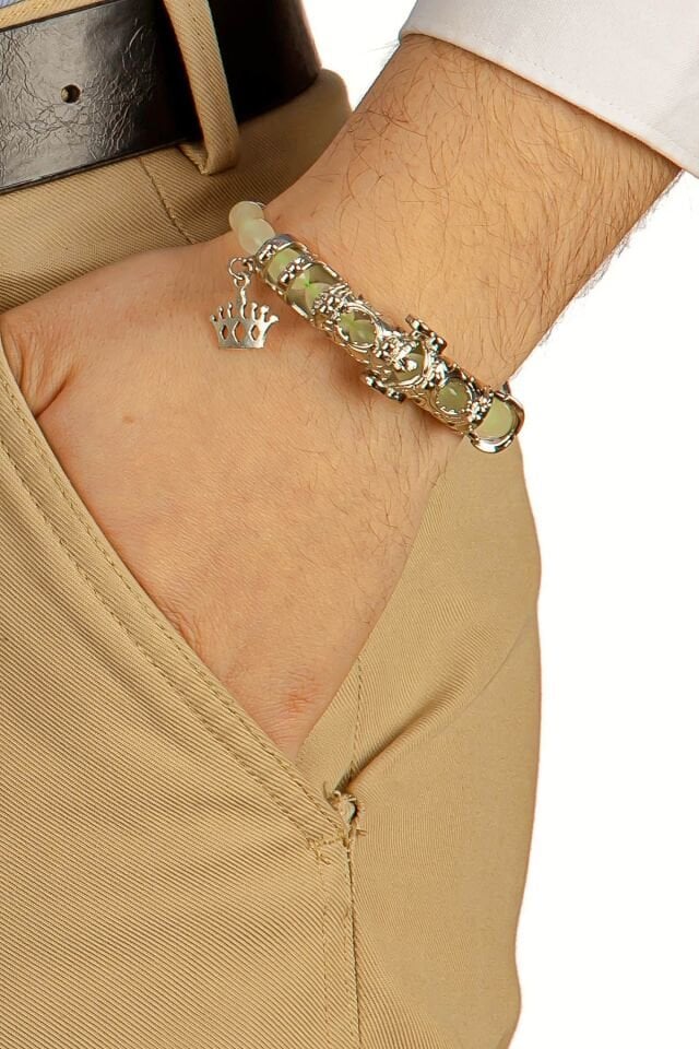 Fosforlu kedi gözü Multi Tespih ( Karanlıkta Koyu Yeşil Yanar )