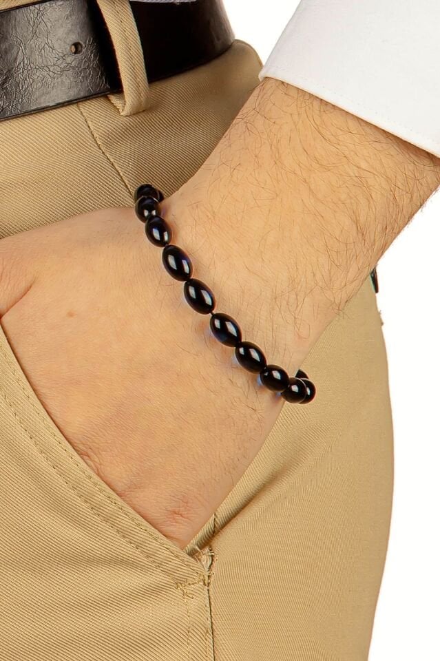 Lacivert Sürmeli Toz Kehribar Multi Tespih