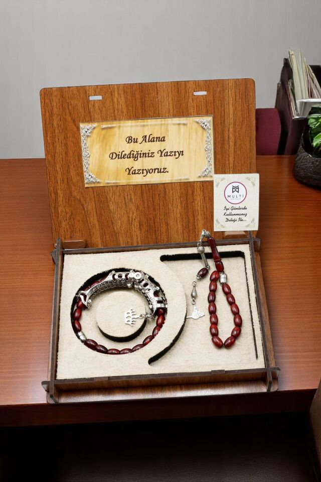 Red Galaxy Toz Kehribar Multi Tespih