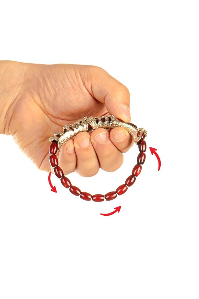 Red Galaxy Toz Kehribar Multi Tespih