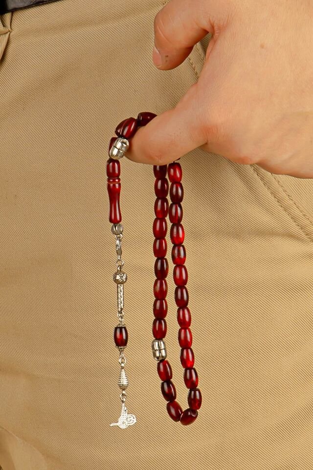 Red Galaxy Toz Kehribar Multi Tespih