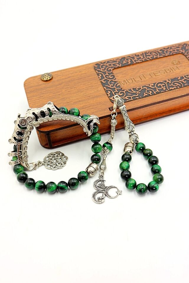 Yeşil Kaplangözü dogaltaş  Multi Tespih