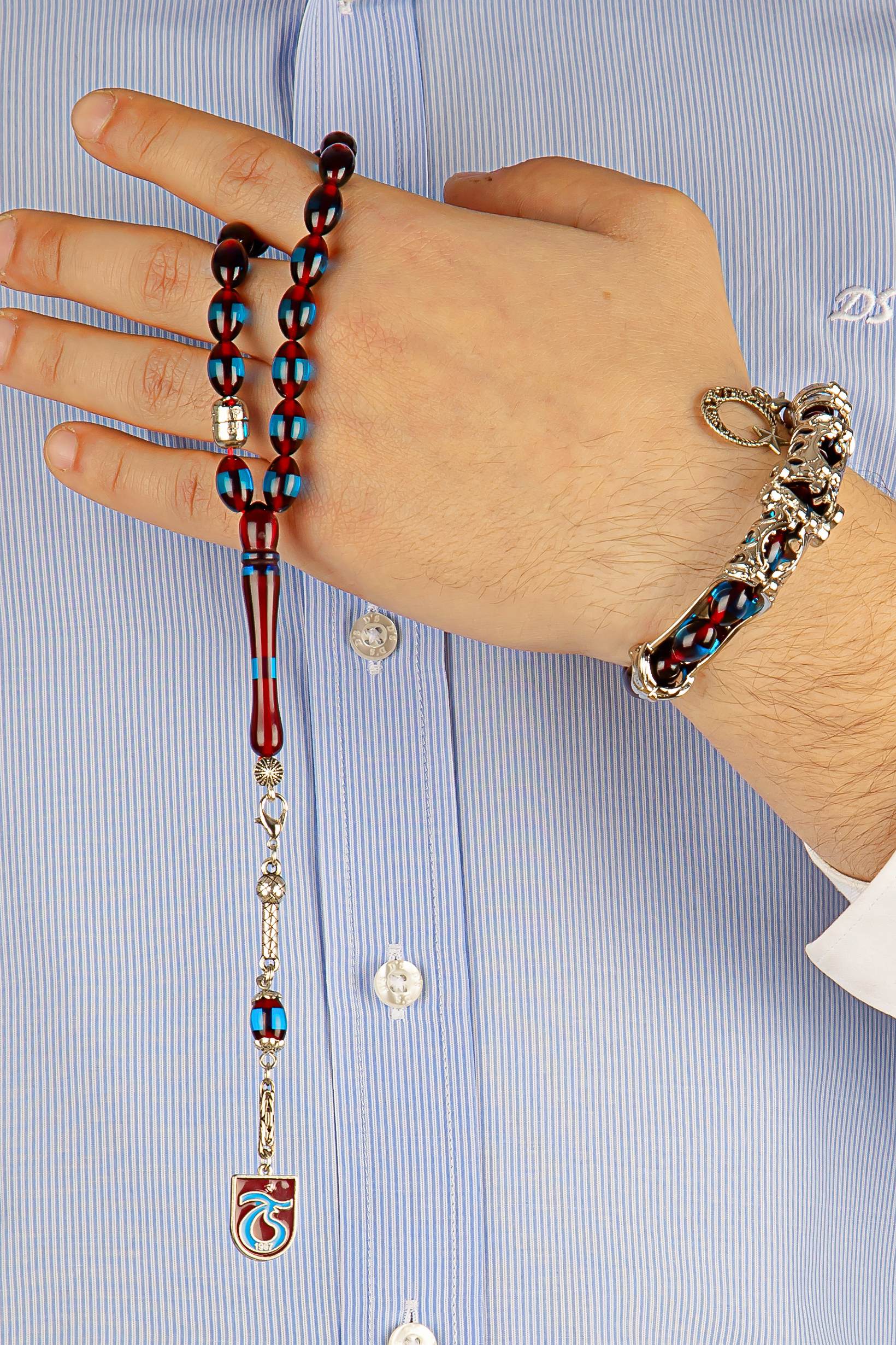 Trabzonspor Sürmeli toz kehribar Multi Tespih