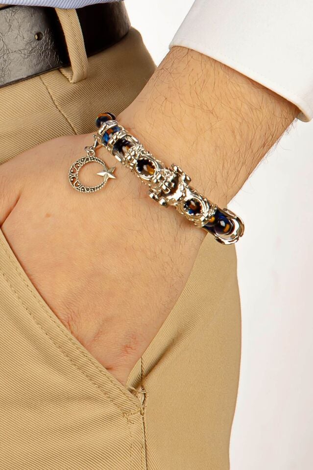 Fenerbahçe Sürmeli toz kehribar  + Zippo çakmak hediyeli Multi Tespih