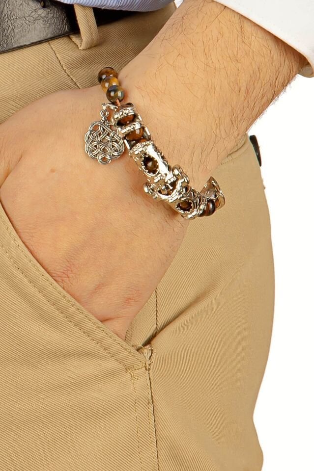 Kaplan Gözü Taşı Multi Tespih – 4’ü 1 Arada Dönüşebilen Doğaltaş Tespih & Bileklik