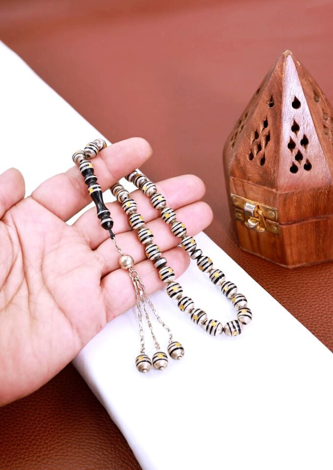 FULL GÜMÜŞ İŞLEMELİ KUKA TESPİH