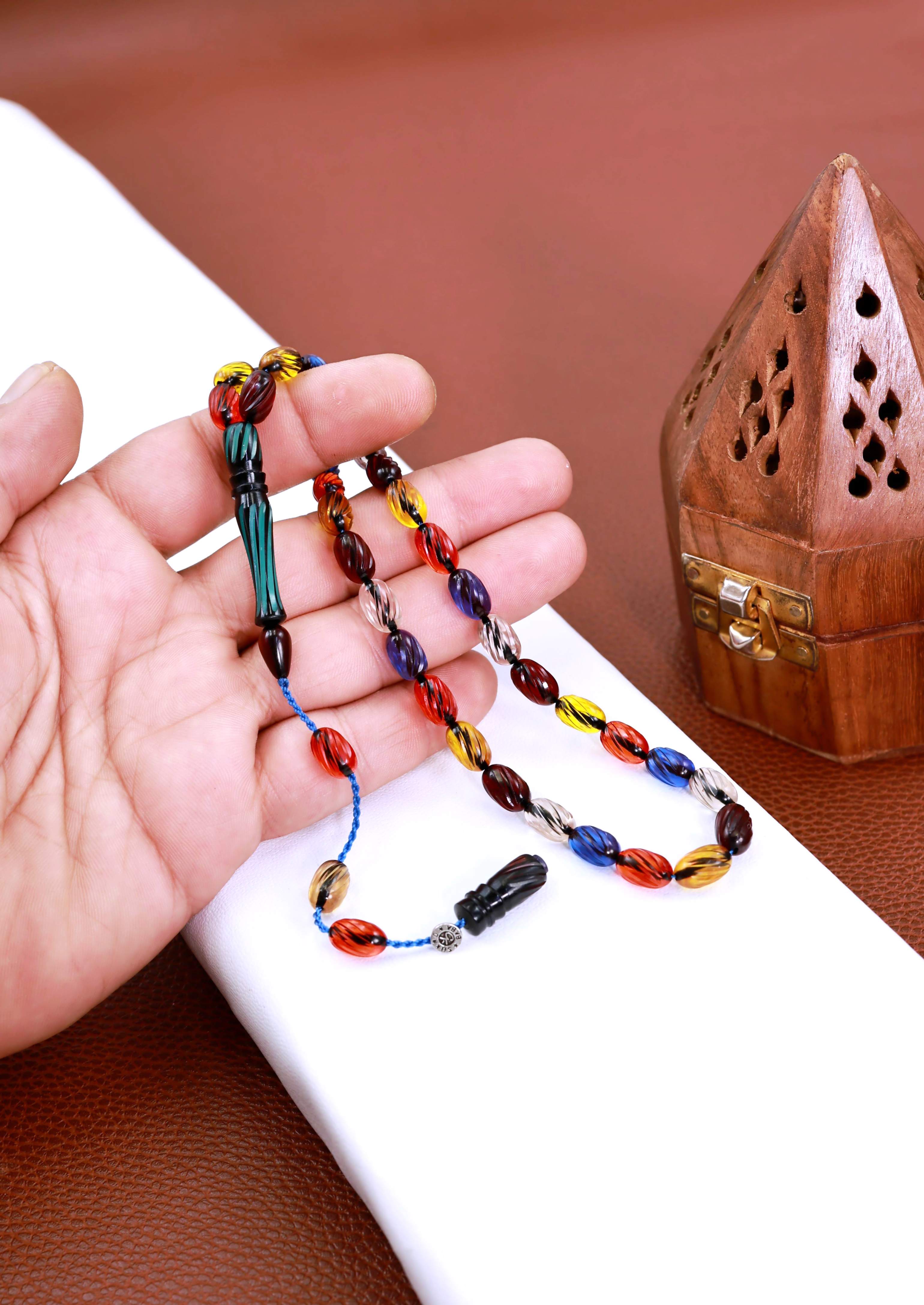 USTA İMZALI KALEMKAR ATEŞ KEHRİBAR TESPİH