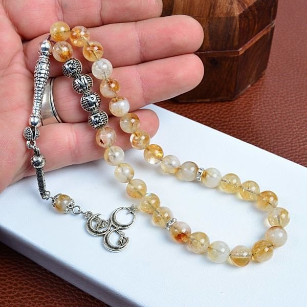 Sitrin Doğaltaş İsimli Tespih ( Bolluk Bereket Taşı )