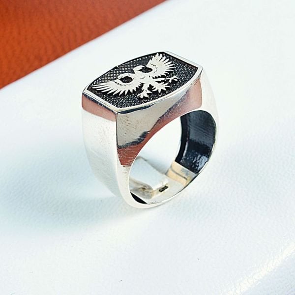 21 BEDEN KARTAL & SELÇULU MODELLİ GÜMÜŞ ERKEK YÜZÜĞÜ