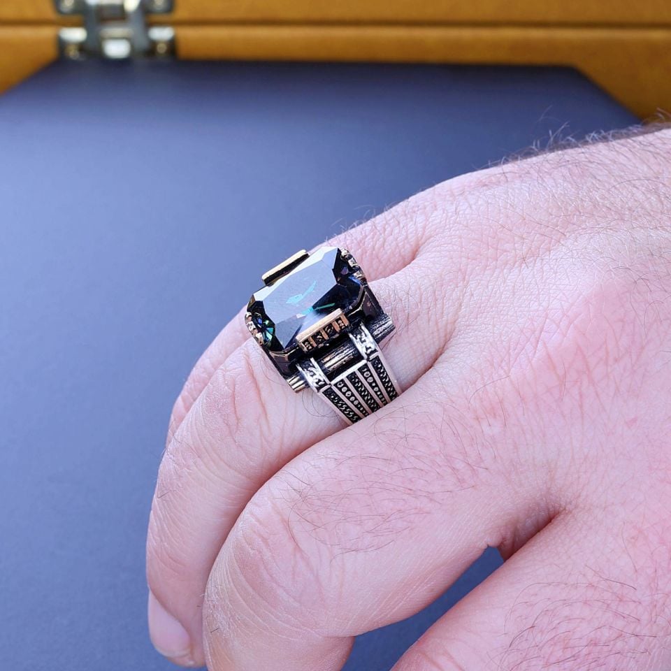 TOPAZ TAŞI 925 AYAR GÜMÜŞ YÜZÜK 6