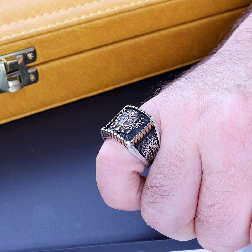 OSMANLI ARMALI  925 AYAR GÜMÜŞ YÜZÜK 1