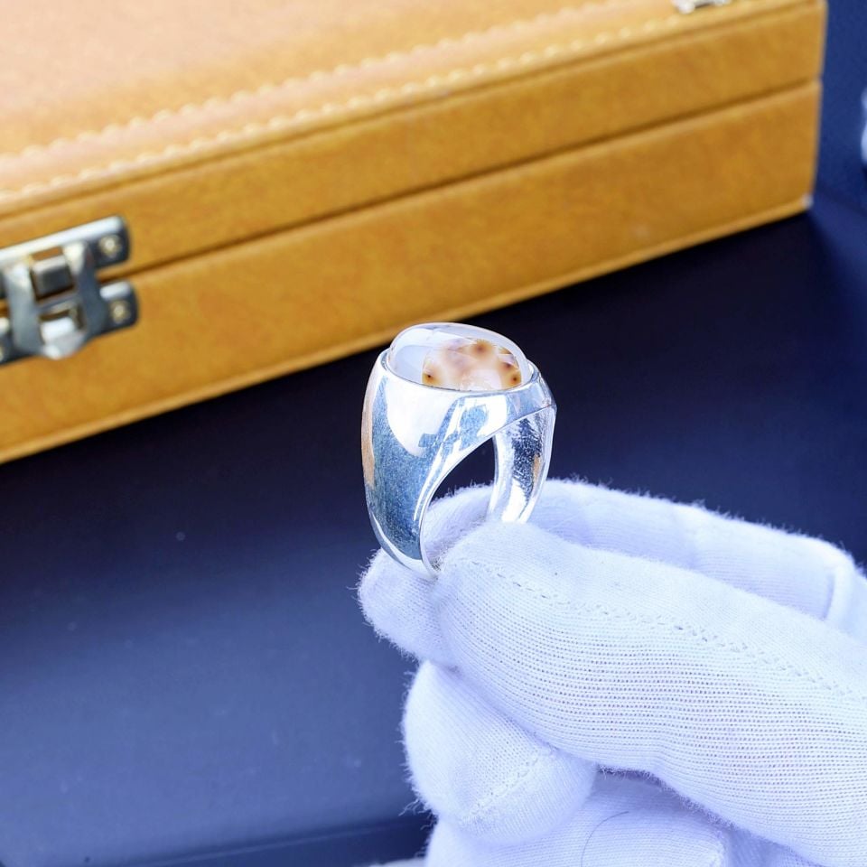 AKİK TAŞI 925 AYAR GÜMÜŞ YÜZÜK 5