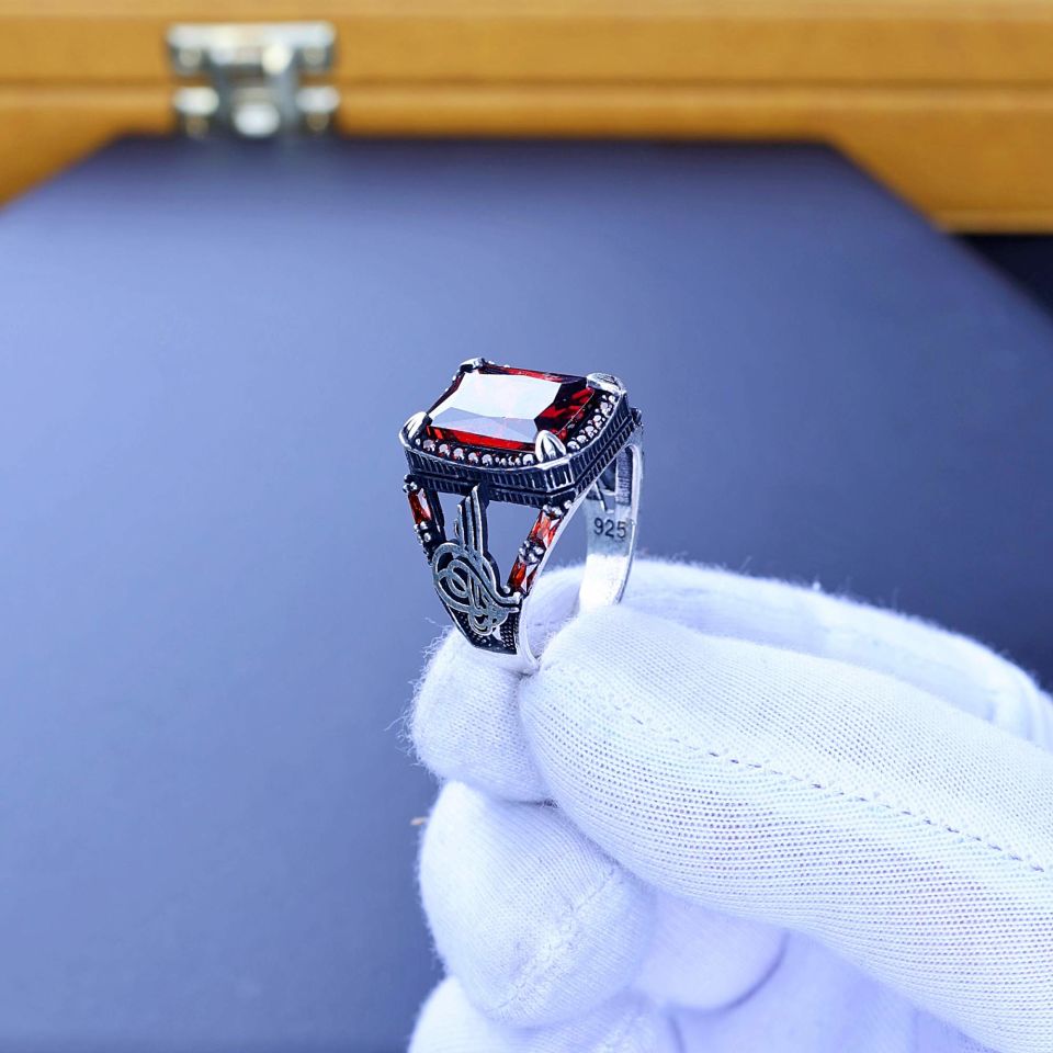 TUĞRA  MODEL 925 AYAR GÜMÜŞ YÜZÜK 6