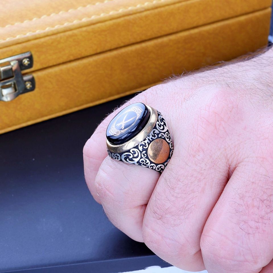 ZÜLFİKAR  MODEL 925 AYAR GÜMÜŞ YÜZÜK 8