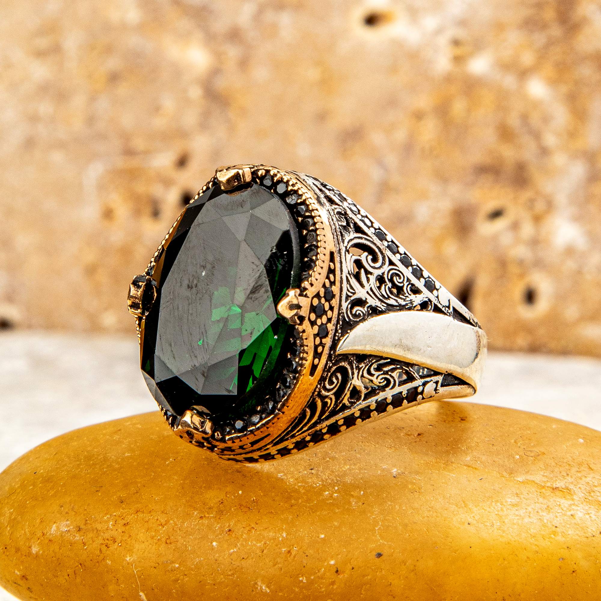 ZÜLFİKAR MODEL 925 AYAR GÜMÜŞ YÜZÜK 13