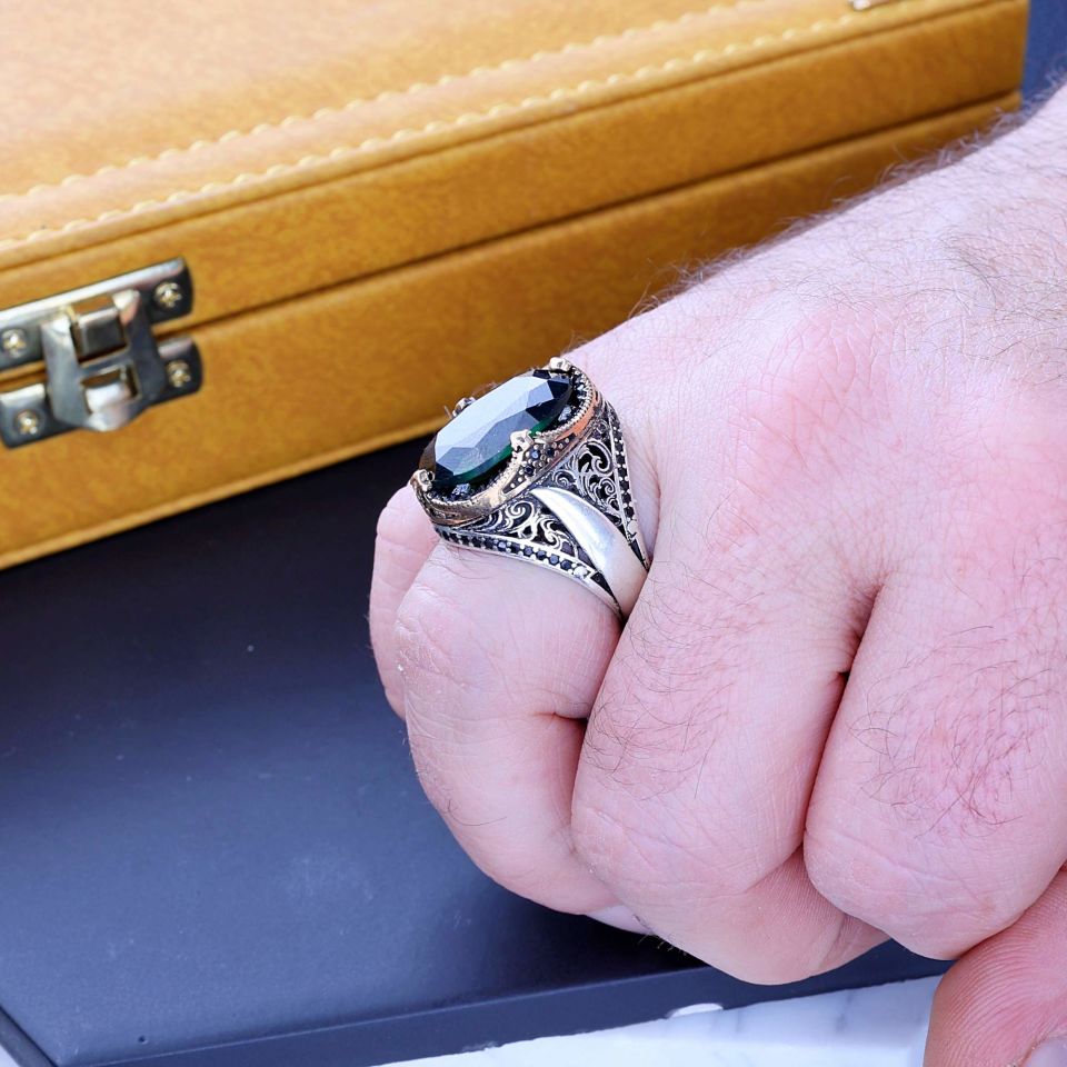 ZÜLFİKAR MODEL 925 AYAR GÜMÜŞ YÜZÜK 13