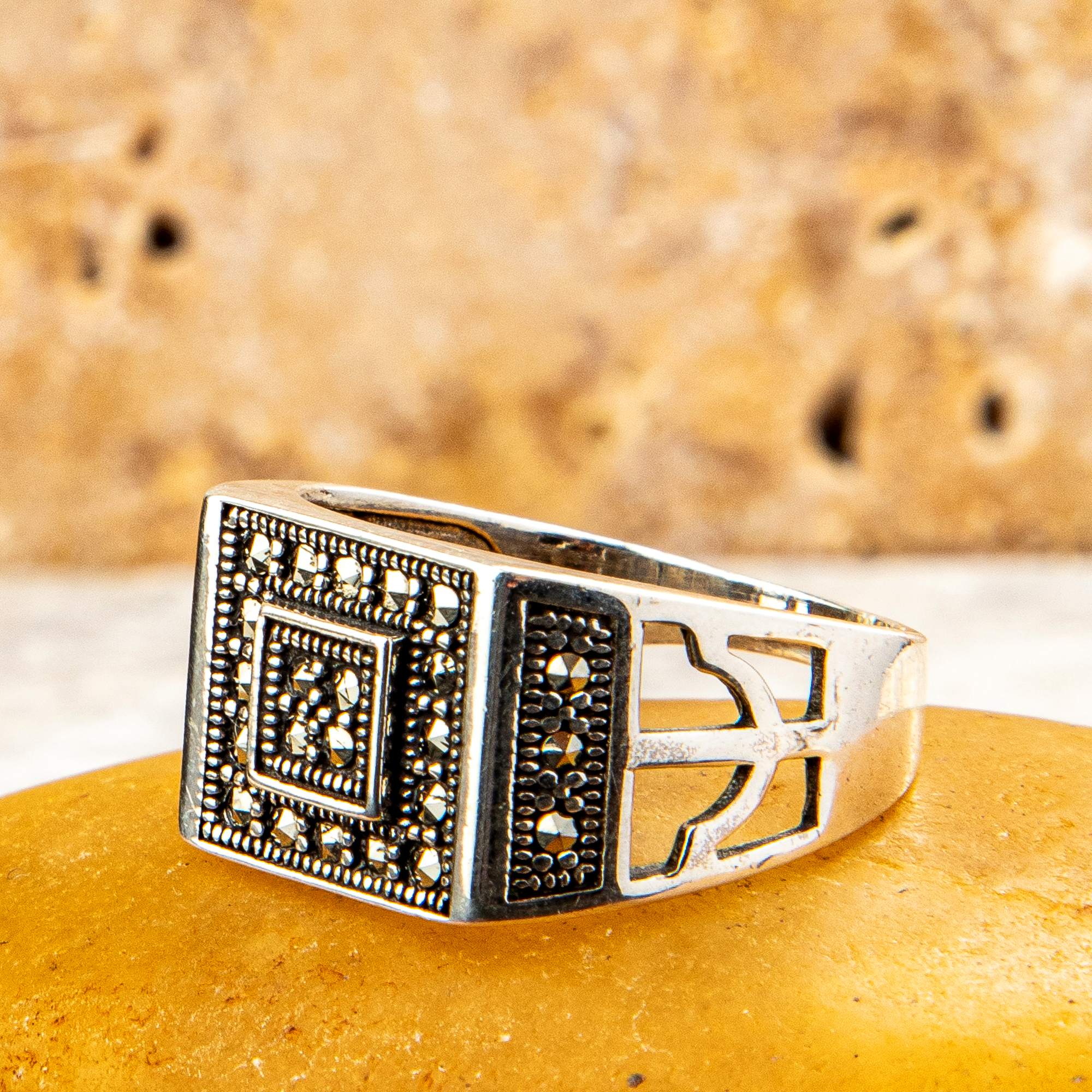 ZİRKON TAŞLI 925 AYAR GÜMÜŞ YÜZÜK 4