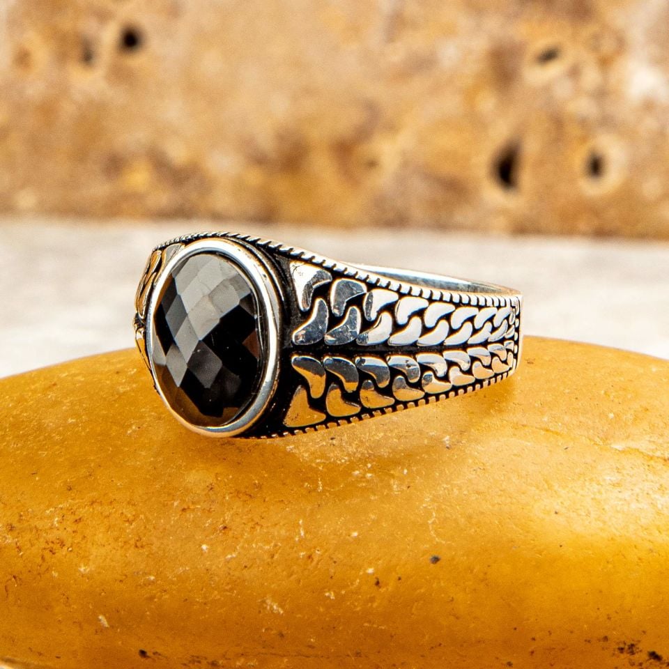 ZİRKON TAŞLI 925 AYAR GÜMÜŞ YÜZÜK 5