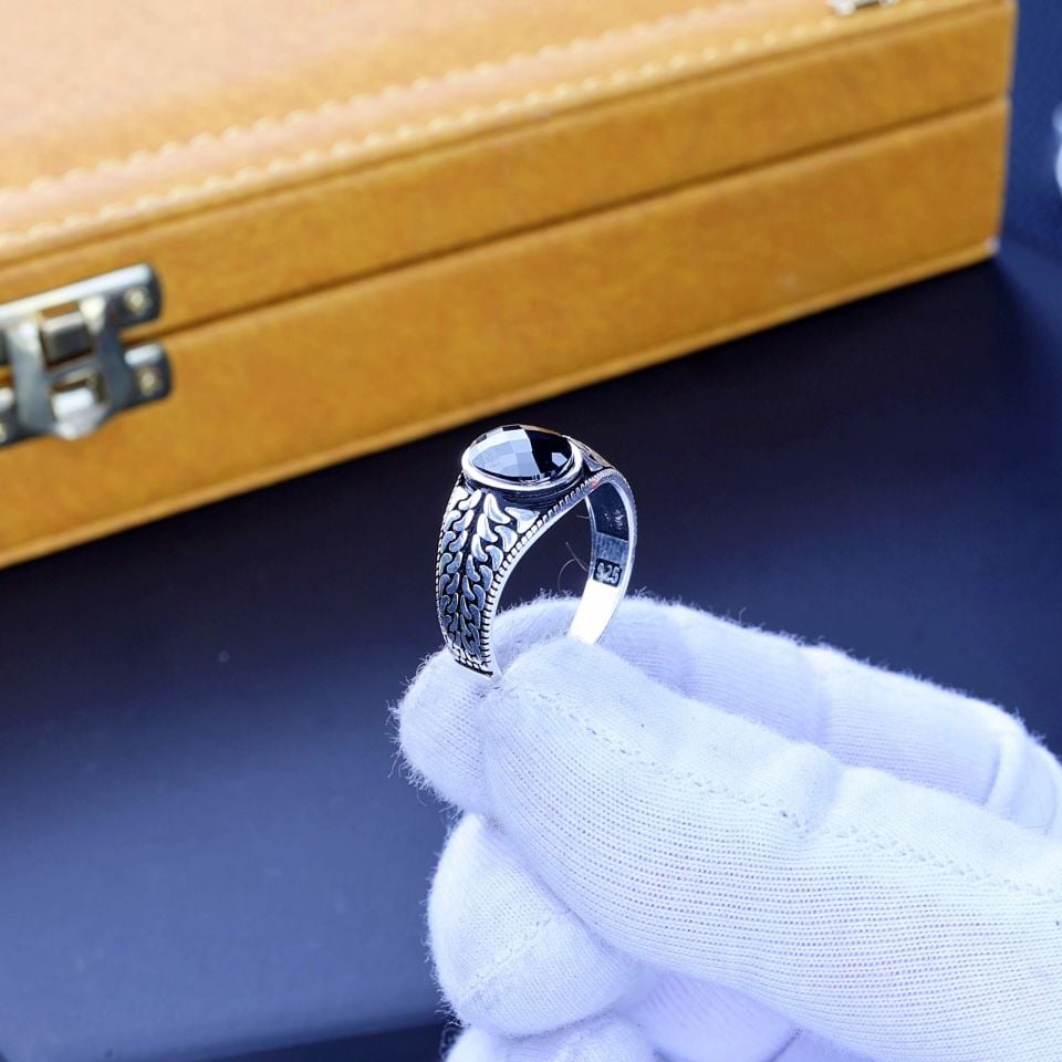 ZİRKON TAŞLI 925 AYAR GÜMÜŞ YÜZÜK 5