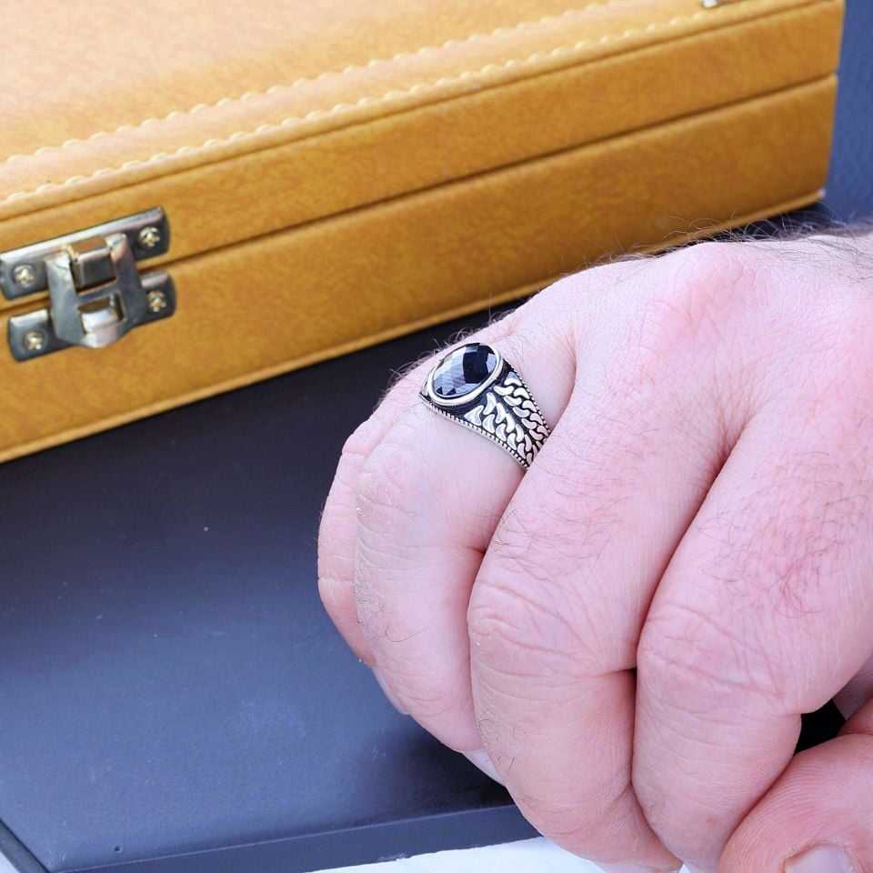 ZİRKON TAŞLI 925 AYAR GÜMÜŞ YÜZÜK 5