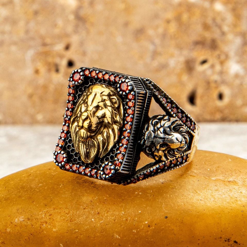 ASLAN BAŞ  GÜMÜŞ YÜZÜK