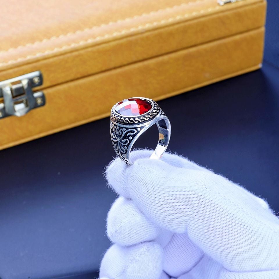 ZİRKON TAŞLI 925 AYAR GÜMÜŞ YÜZÜK 26