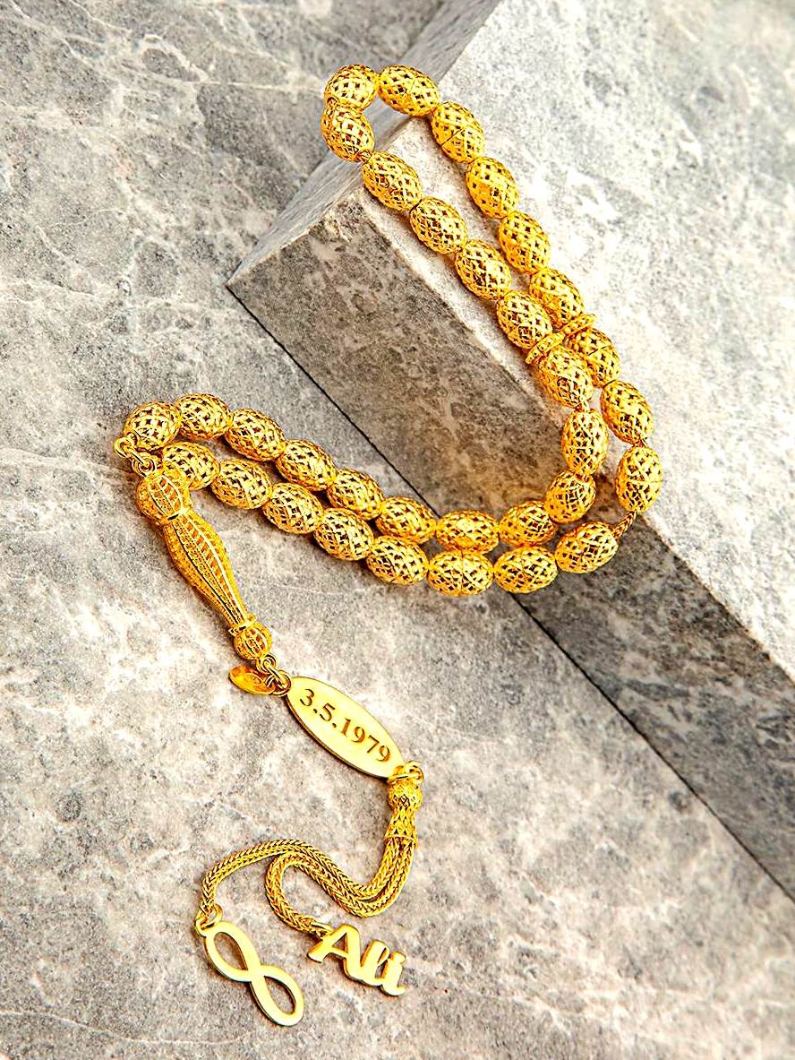 925 AYAR GÜMÜŞ KİŞİYE ÖZEL İSİMLİ TESPİH