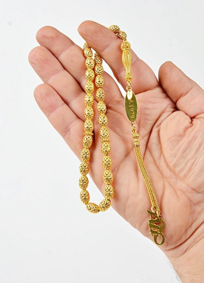 925 AYAR GÜMÜŞ KİŞİYE ÖZEL İSİMLİ TESPİH