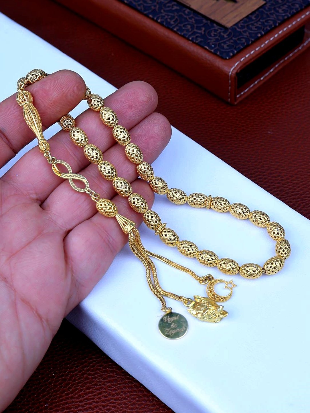 925 AYAR GÜMÜŞ KİŞİYE ÖZEL İSİMLİ TESPİH