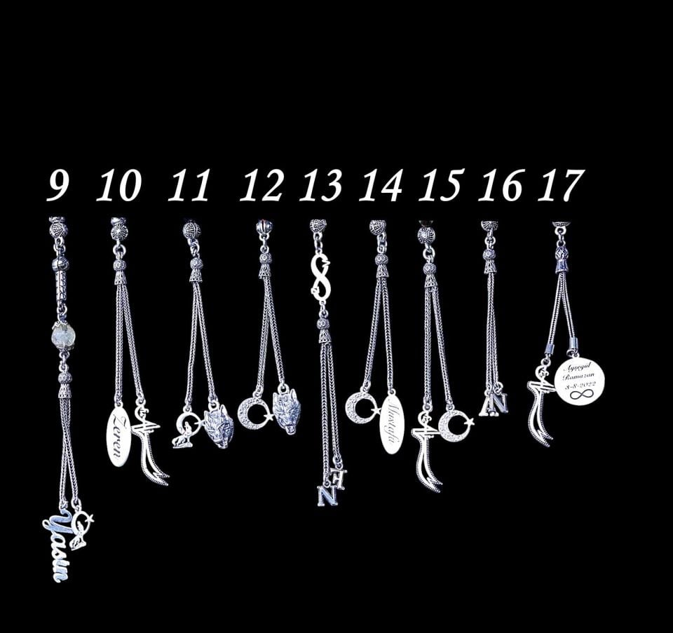 RUS OLTU TAŞI GÜMÜŞ PÜSKÜLLÜ TASARIM TESPİH