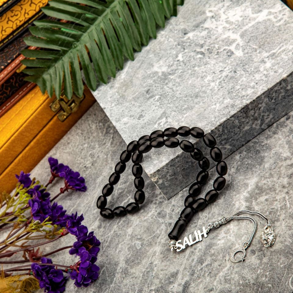 OLTU TAŞI GÜMÜŞ PÜSKÜLLÜ TASARIM TESPİH